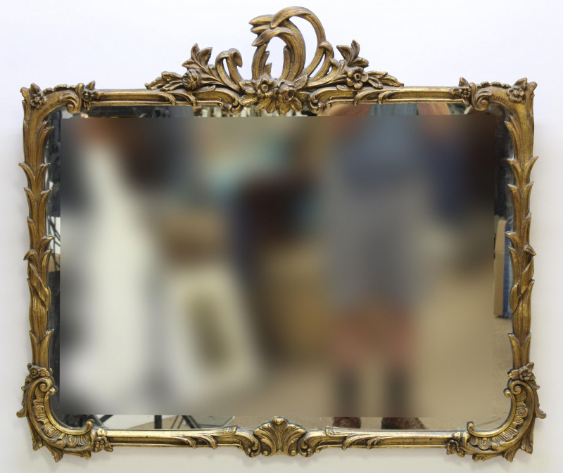 Rococo Style Giltwood Mirror, E.-Mid 20th C.