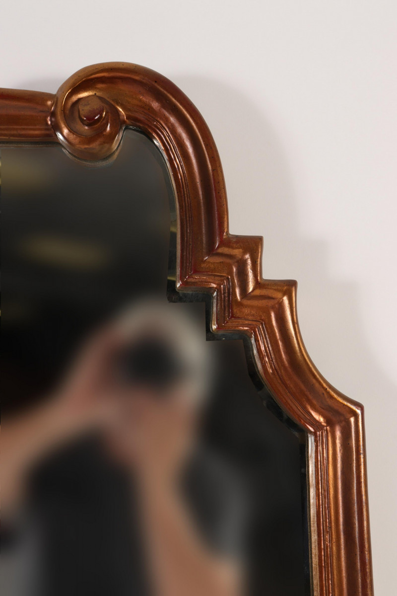 English Baroque Style Gold Painted Mirror