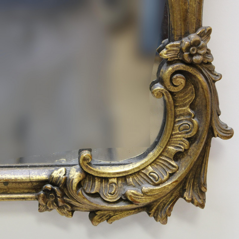 Rococo Style Giltwood Mirror, E.-Mid 20th C.