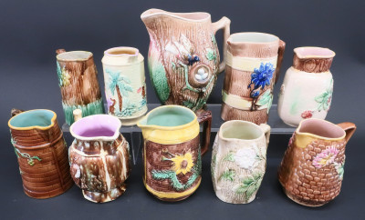 Image for Lot 10 Majolica Pitchers