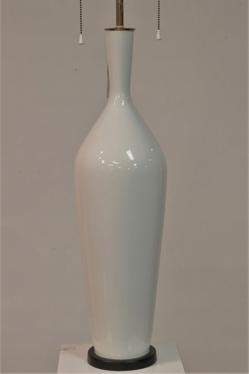 Large KPM White Porcelain Lamp, c. 1950