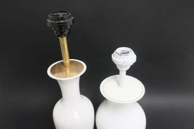 2 KPM White Porcelain Lamps