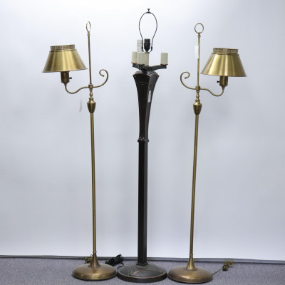 Image for Lot Victorian Style Brass Floor Lamps