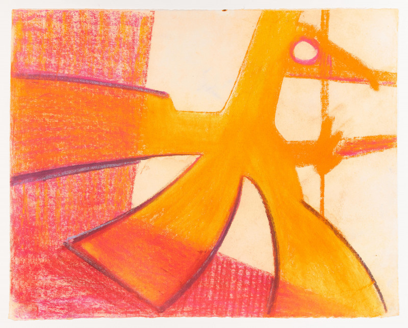 Benoît Gilsoul - Untitled (Orange, pink)