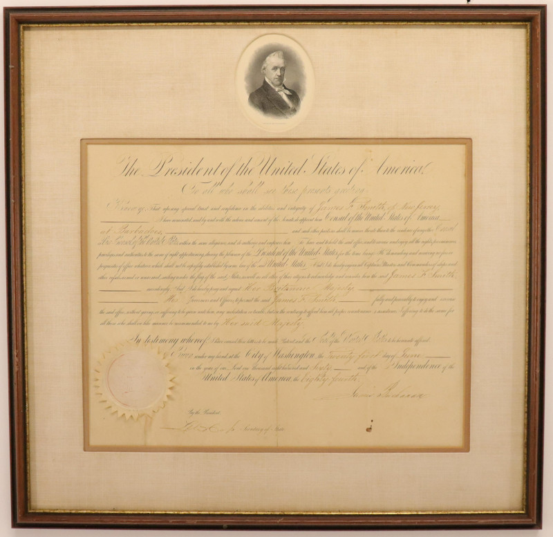 James Buchanan appointment James Smith, 1860