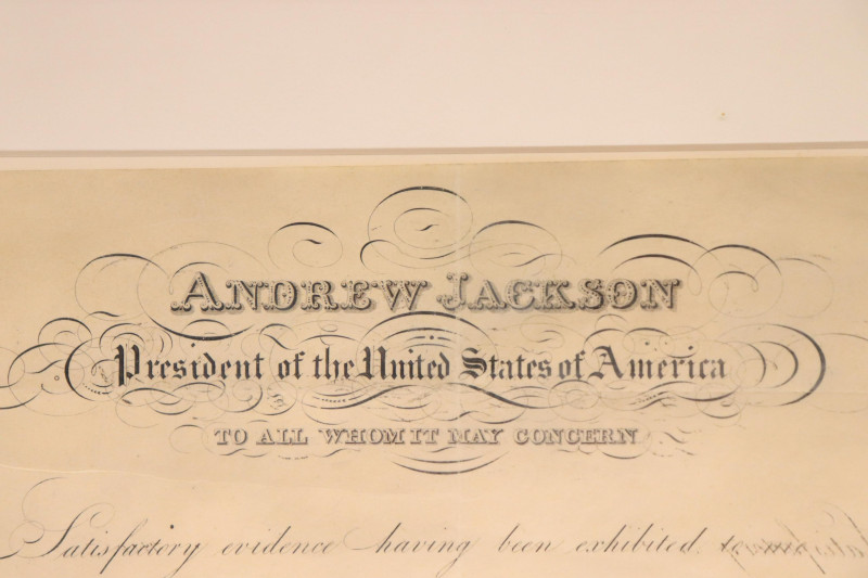 Andrew Jackson appointment Joseph Cabot, 1836