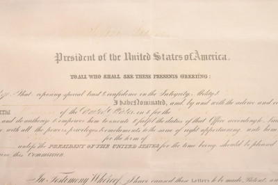 John Tyler appointment Virgil D. Parris, 1845
