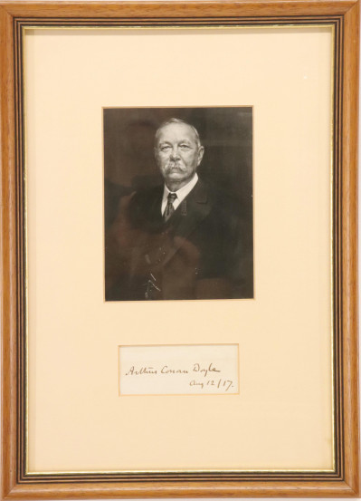 Image for Lot Arthur Conan Doyle, autograph and photo