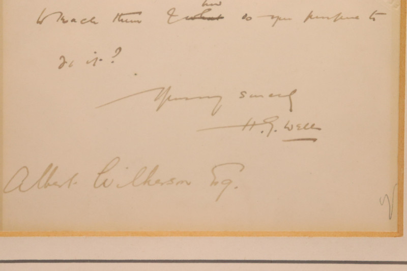 H.G. Wells, notation, c. 1901 - 1909