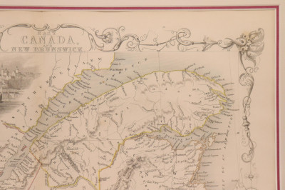 Map East Canada and New Brunswick, J.Rapkin