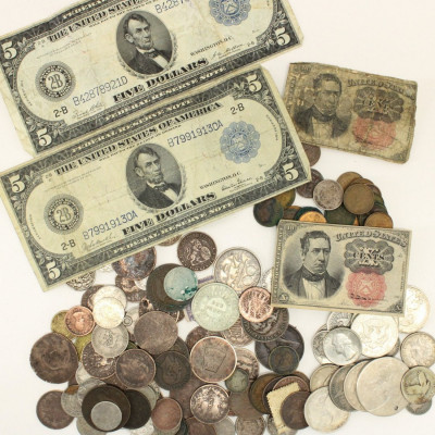 Image for Lot U.S. and Foreign Coins, Currency