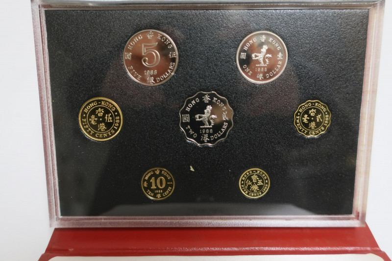 Two Hong Kong 1988 Proof Coin Collections