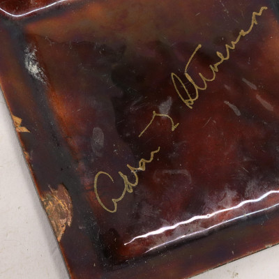 Adlai Stevenson, signature on ashtray