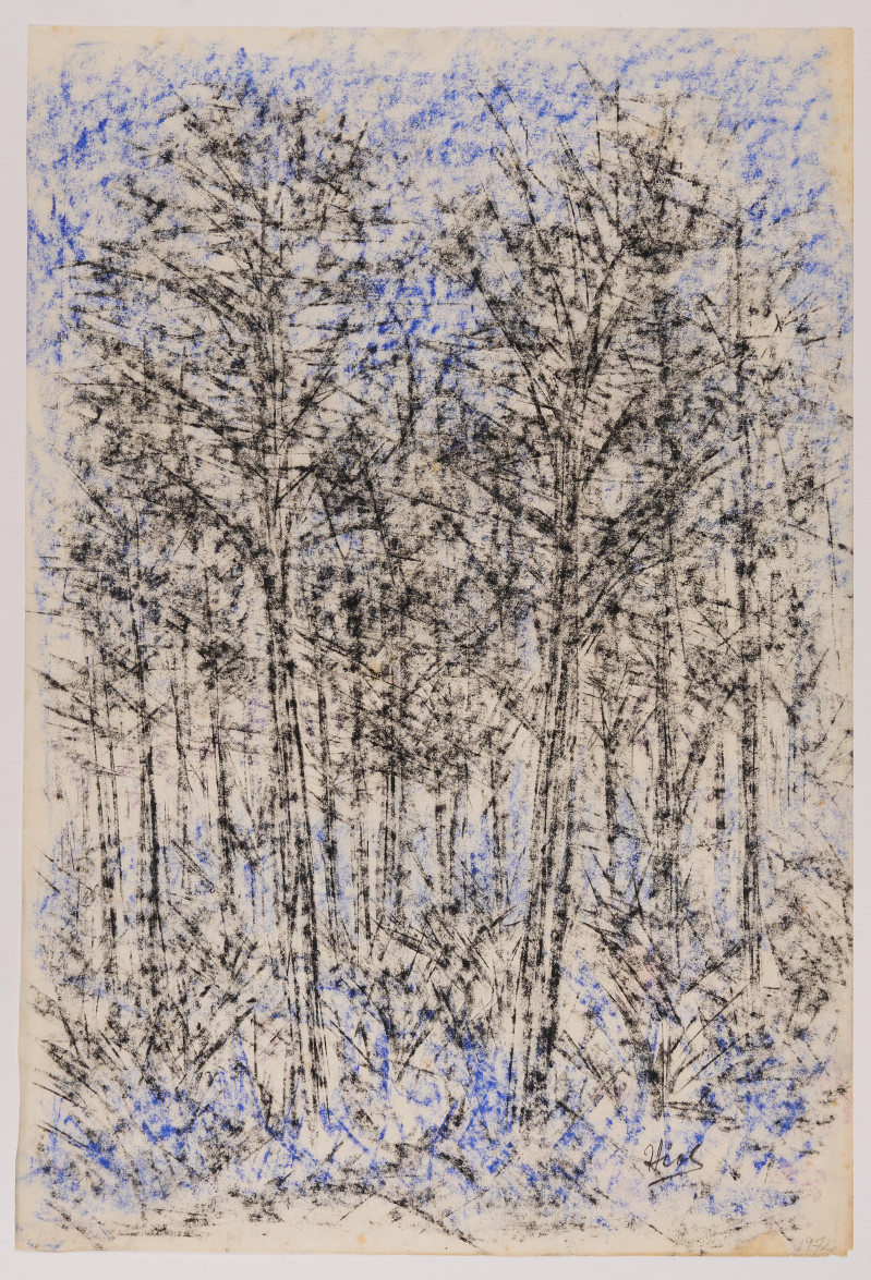 Theodore Hios - Trees with Blue Sky