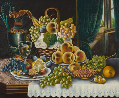 Artist Unknown - Still Life with peaches