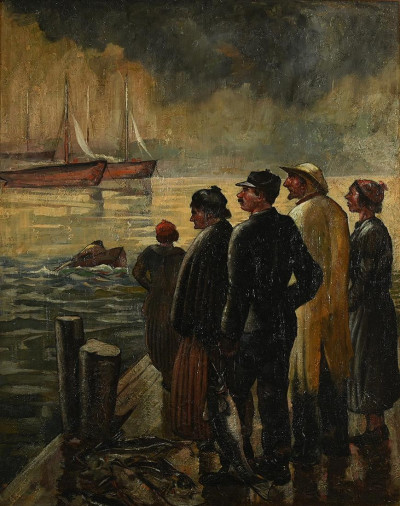 Image for Lot Unknown Artist, View from the Dock