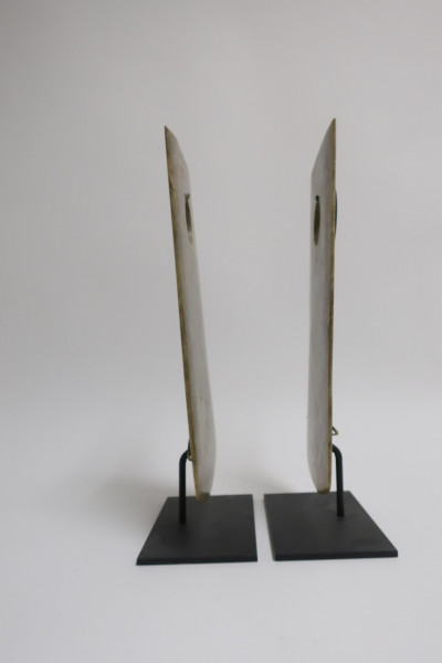 Two Large Longshan Style Jade Ax Blades