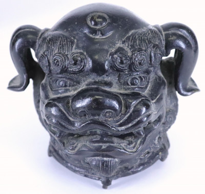Chinese Bronze Foo Dog Censor