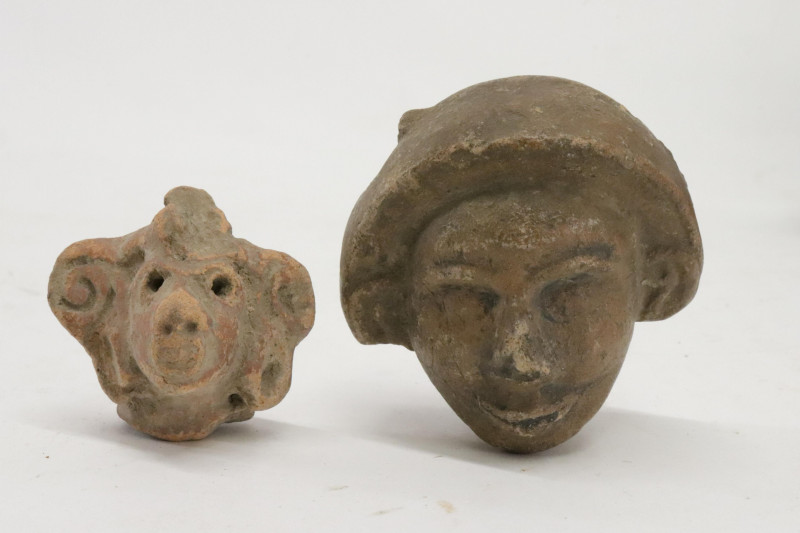 Pre-Columbian Pottery Shards &amp; African Statue