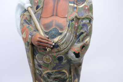 Standing Daruma Ceramic Figure