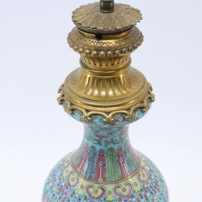 Canton Export Vase as Lamp