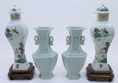 Image for Lot 2 Prs. Chinese Vases, one Lowesoft