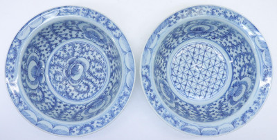 Image for Lot Chinese Export Sweet Pea Pattern Basins