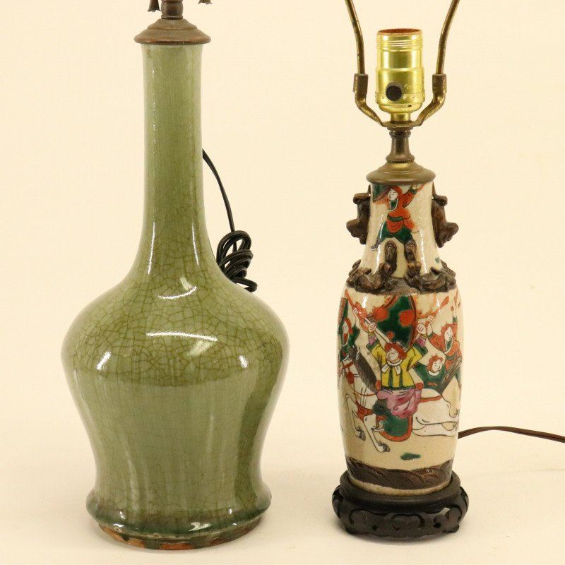 2 Chinese Ceramic Lamps