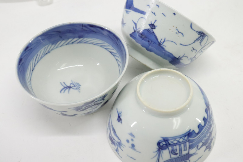 19th C. Chinese Willow Pattern Dishes