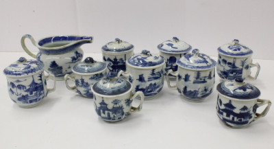 Image for Lot Collection of 9 Covered Teacups