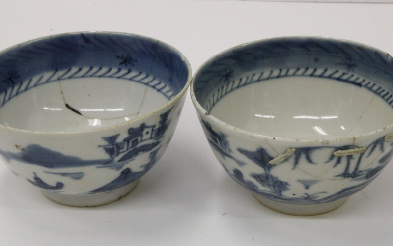 Grouping of Willow Pattern Export Porcelain