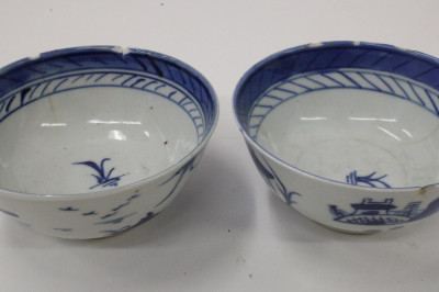 Grouping of Willow Pattern Export Porcelain