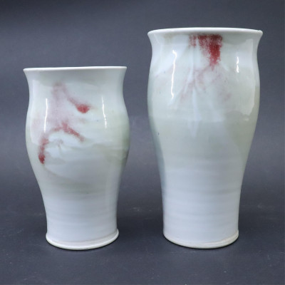 Image for Lot Pair Modern Asian Vases