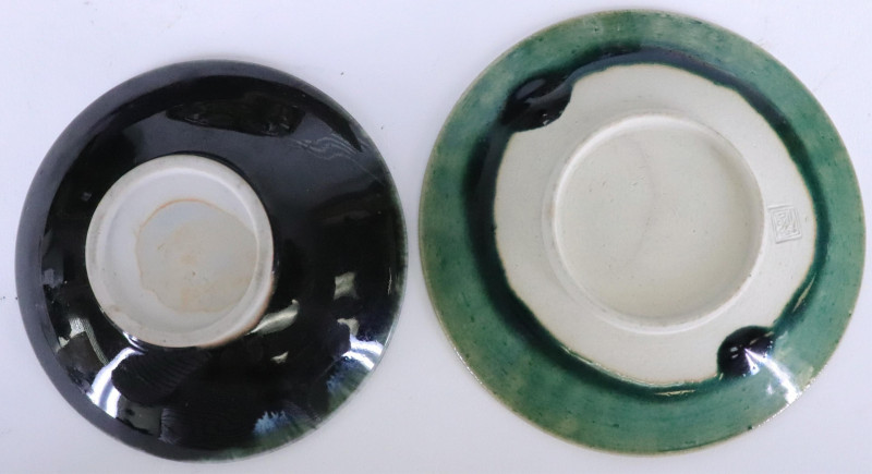 5 Modern Asian Stoneware Plates