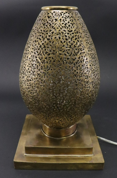 Image for Lot Japanese Modern Brass Lamp
