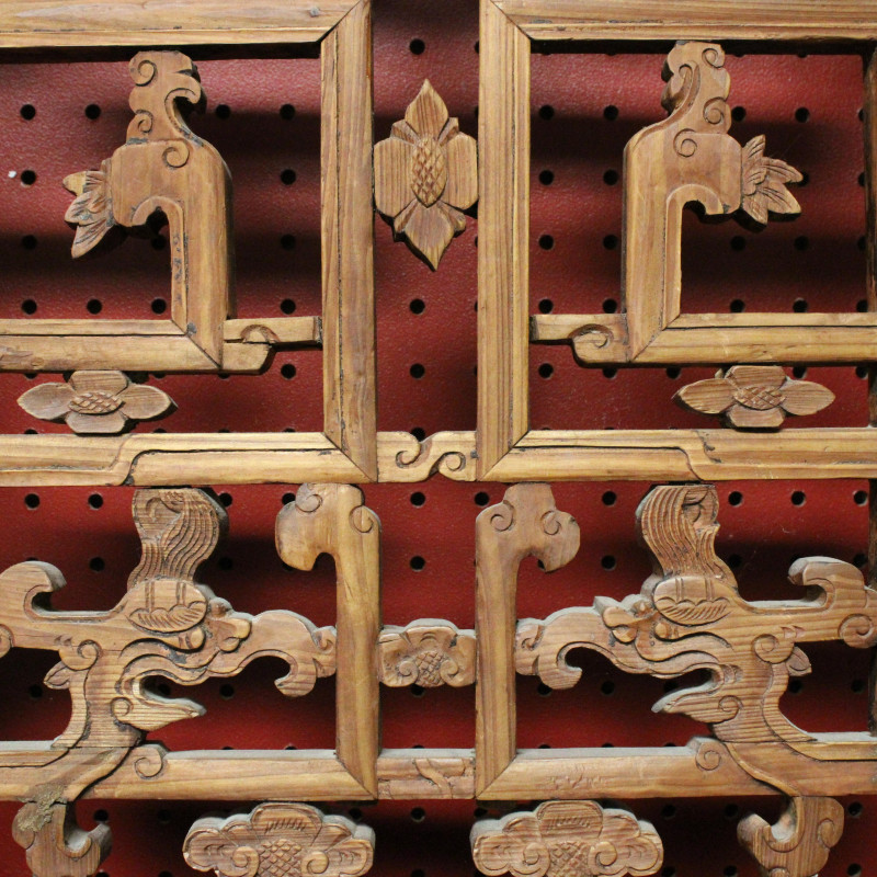 8 Tall Asian Carved And Pierced Doors/Screens