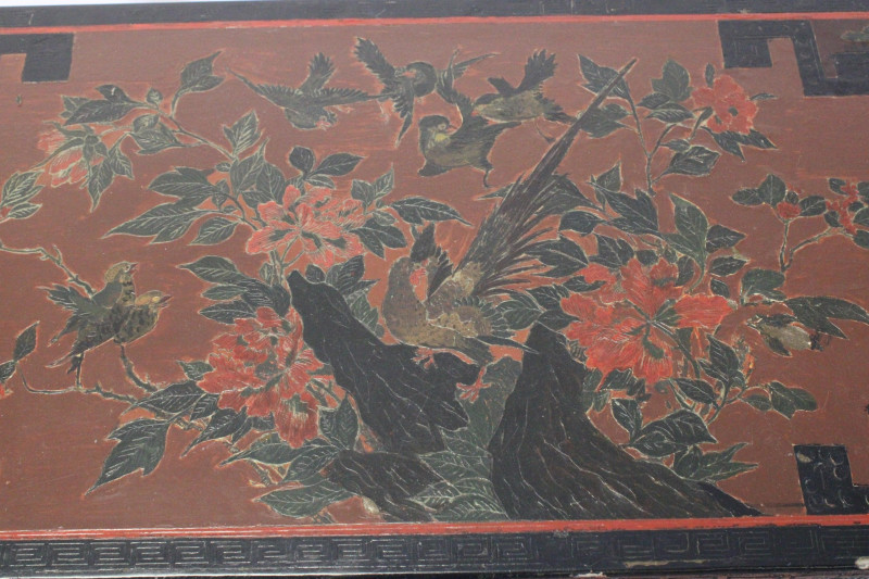 Asian Style Painted Altar Console