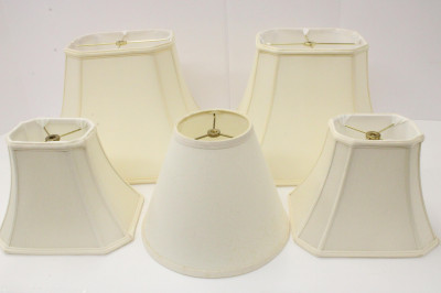 2 Pairs Alabaster Lamps &amp; Other