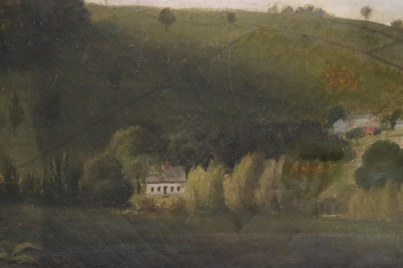 American School 19th C, New England Landscape, O/C