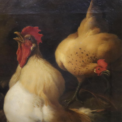 Giovanni Bonomi - Crowing Cock, O/C