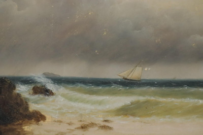 2 Paintings of Sailboats, O/B/C