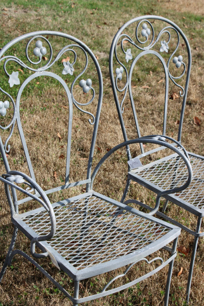 Salterini Style Wrought Iron Table &amp; Chairs