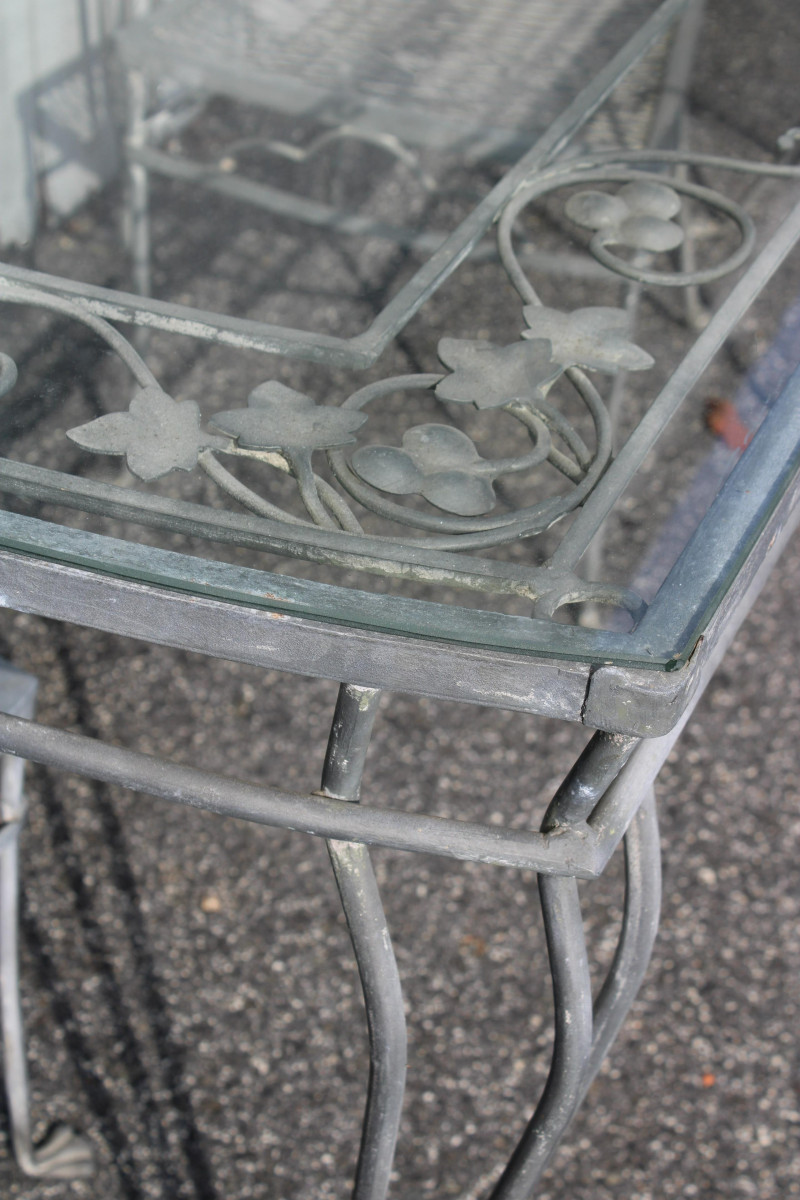 Salterini Style Wrought Iron Table &amp; Chairs