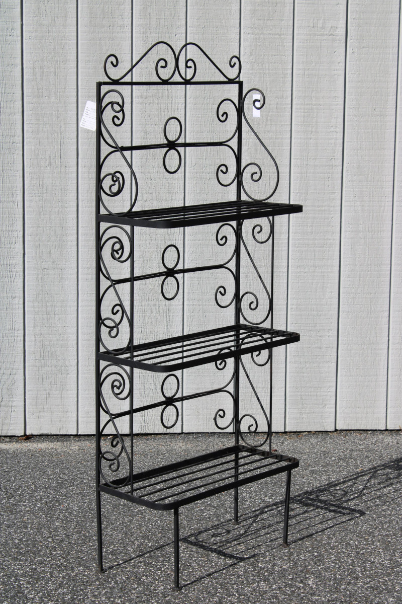 Small Wrought Iron Baker's Rack