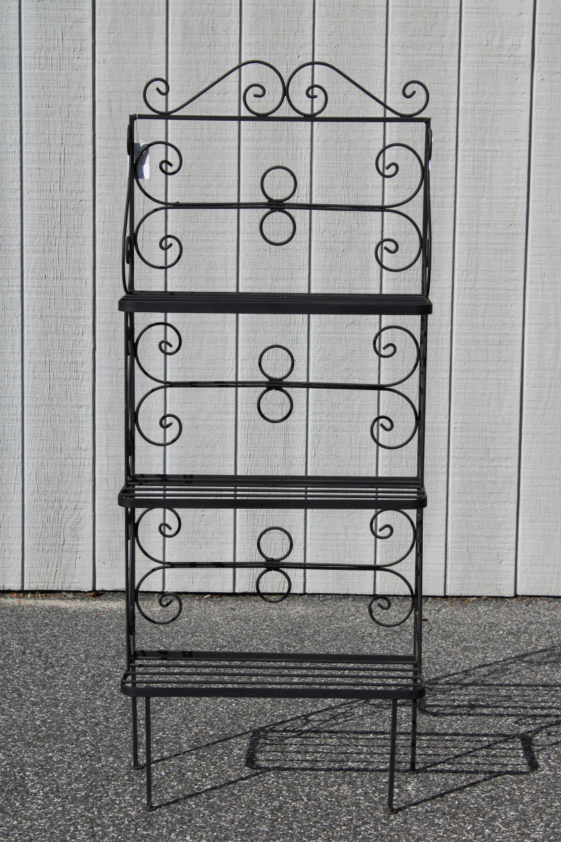 Small Wrought Iron Baker's Rack
