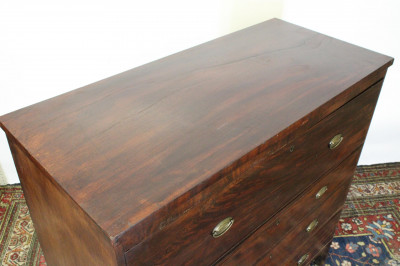 Late Federal Mahogany Chest of Drawers, E 19th C.