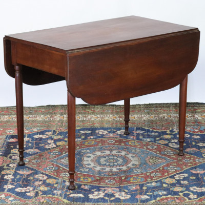 Image for Lot American Classical Cherry Dropleaf Table