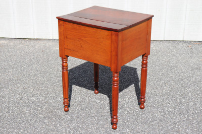 American Classical Mahogany Side Table, 19th C.
