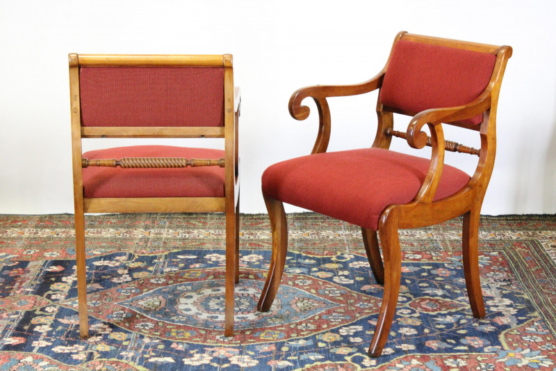 Set of 6 Regency Style Mahogany Dining Chairs