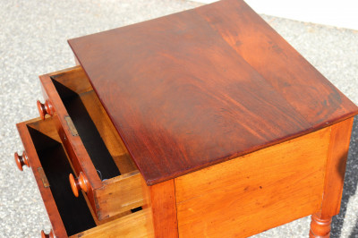 American Classical Mahogany Side Table, 19th C.